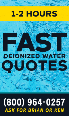 Fast Deionized Water Quotes Ad