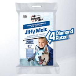 Diamond Crystal® Jiffy Melt® Deicing Crystals Bag of Jiffy Melt deicing salt