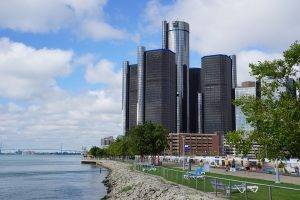 Commercial & Industrial Water Treatments in Detroit, MI GM Renaissance Center on Detroit River